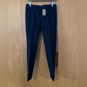 JJill navy blue bistretch knit pull on pants, misses 6, NWT